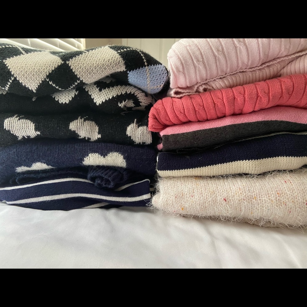 10 pack knitted sweater bundle